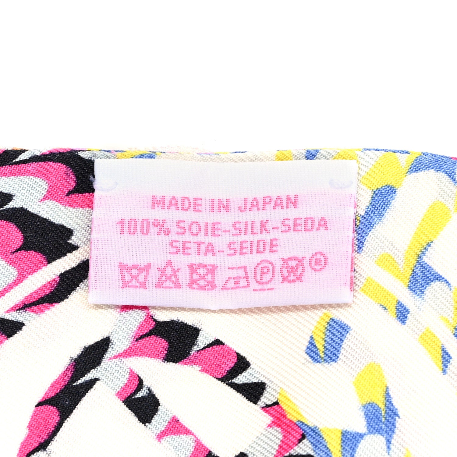 Hermes Silk Ex-Libris Marble Twilly Rose White Bleu 4 of 4