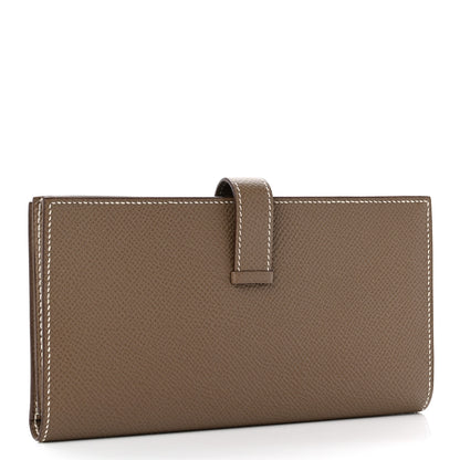 Hermes Epsom Bearn Gusset Wallet Etoupe 3 of 7