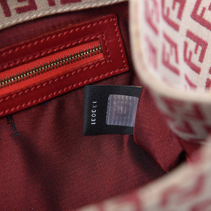 Fendi Zucchino Shoulder Bag Red 9 of 9