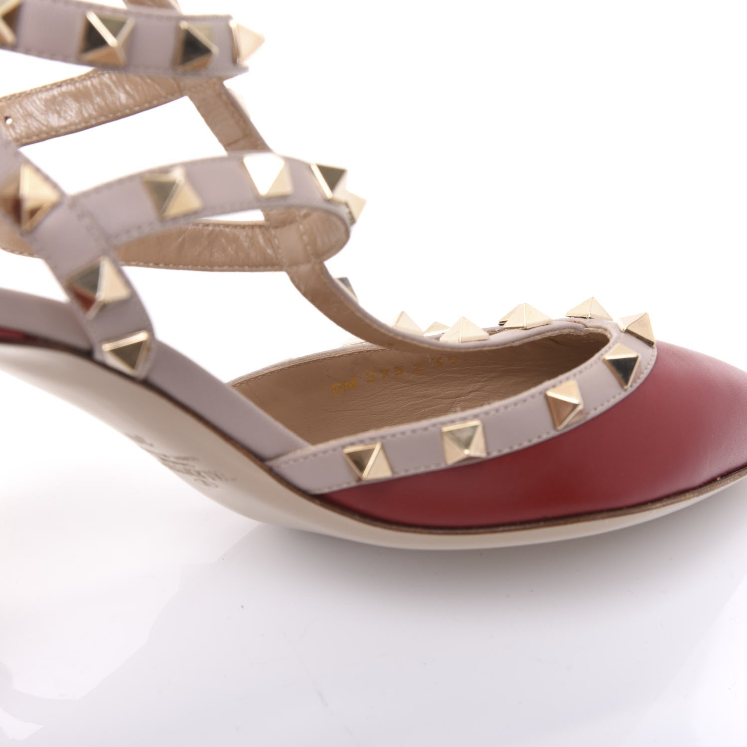 Valentino Garavani Nappa Rockstud Ankle Strap 65mm Pumps 39 Rubino Poudre 8 of 8