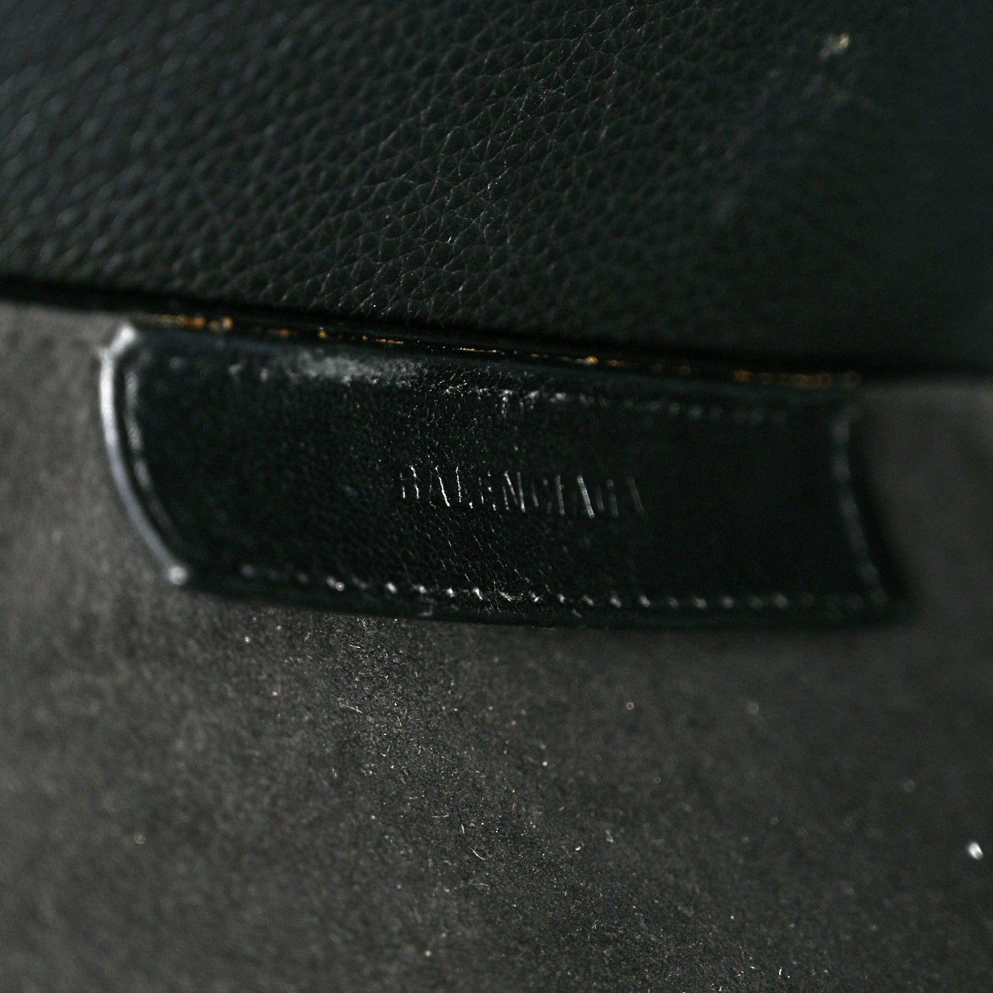 Calfskin Logo Embossed Small Tool 2.0 North-South Tote Black