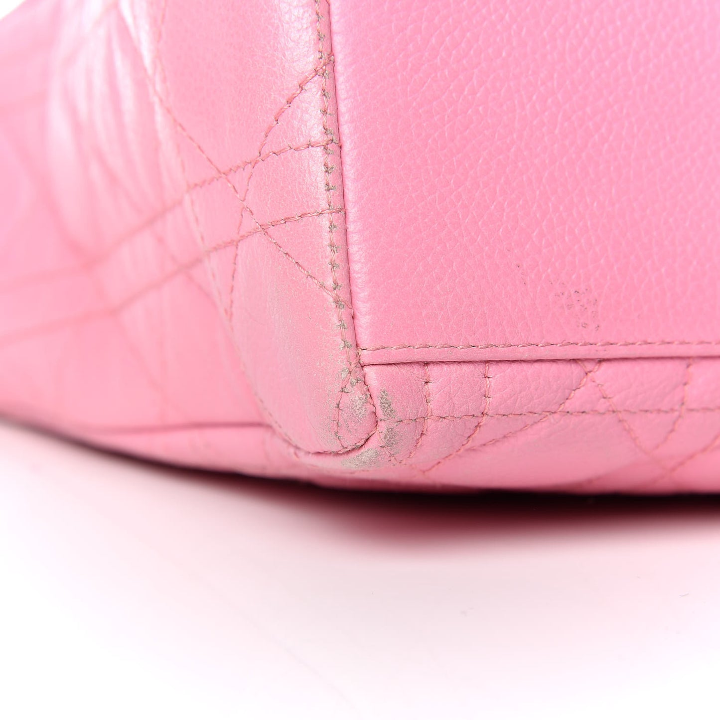 Grained Calfskin Cannage Medium Lady Dior Pink
