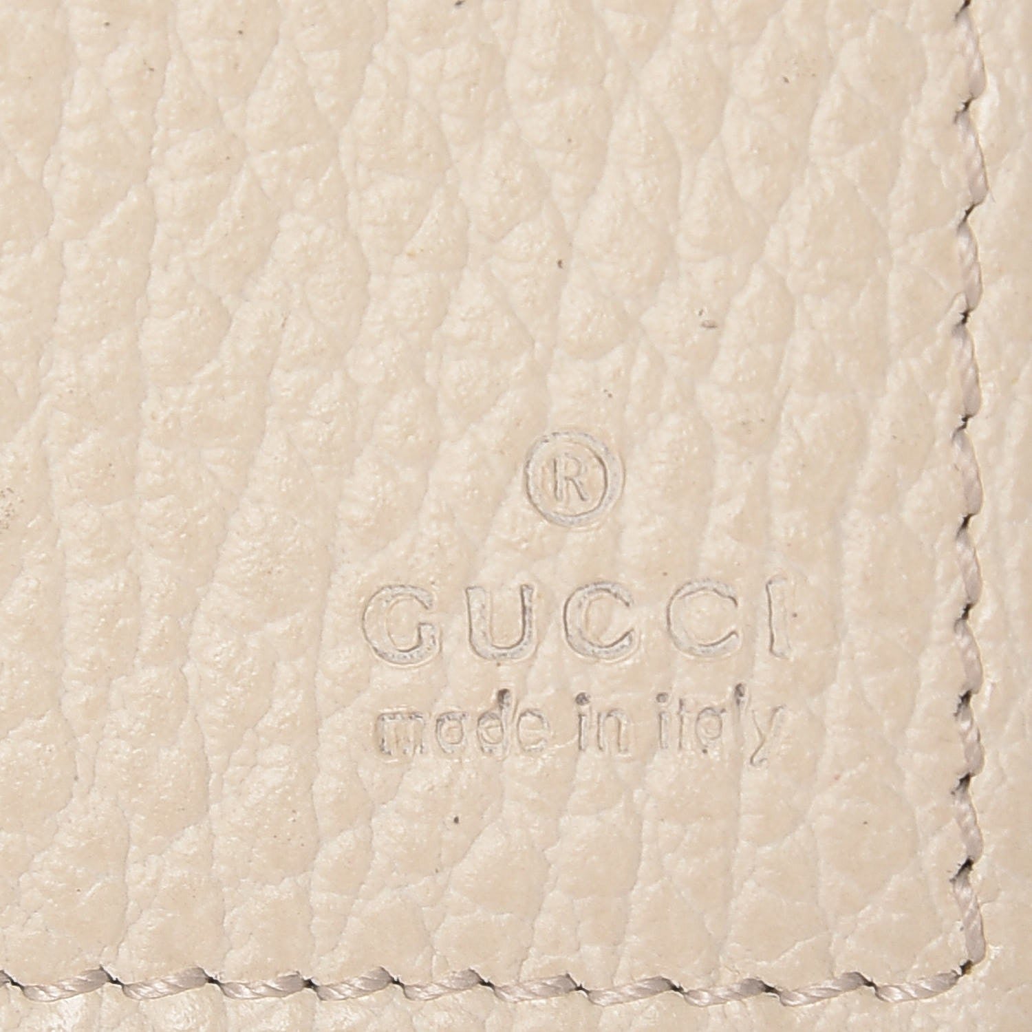 Gucci Dollar Calfskin Mini Swing Wallet Bag Mystic White 6 of 9