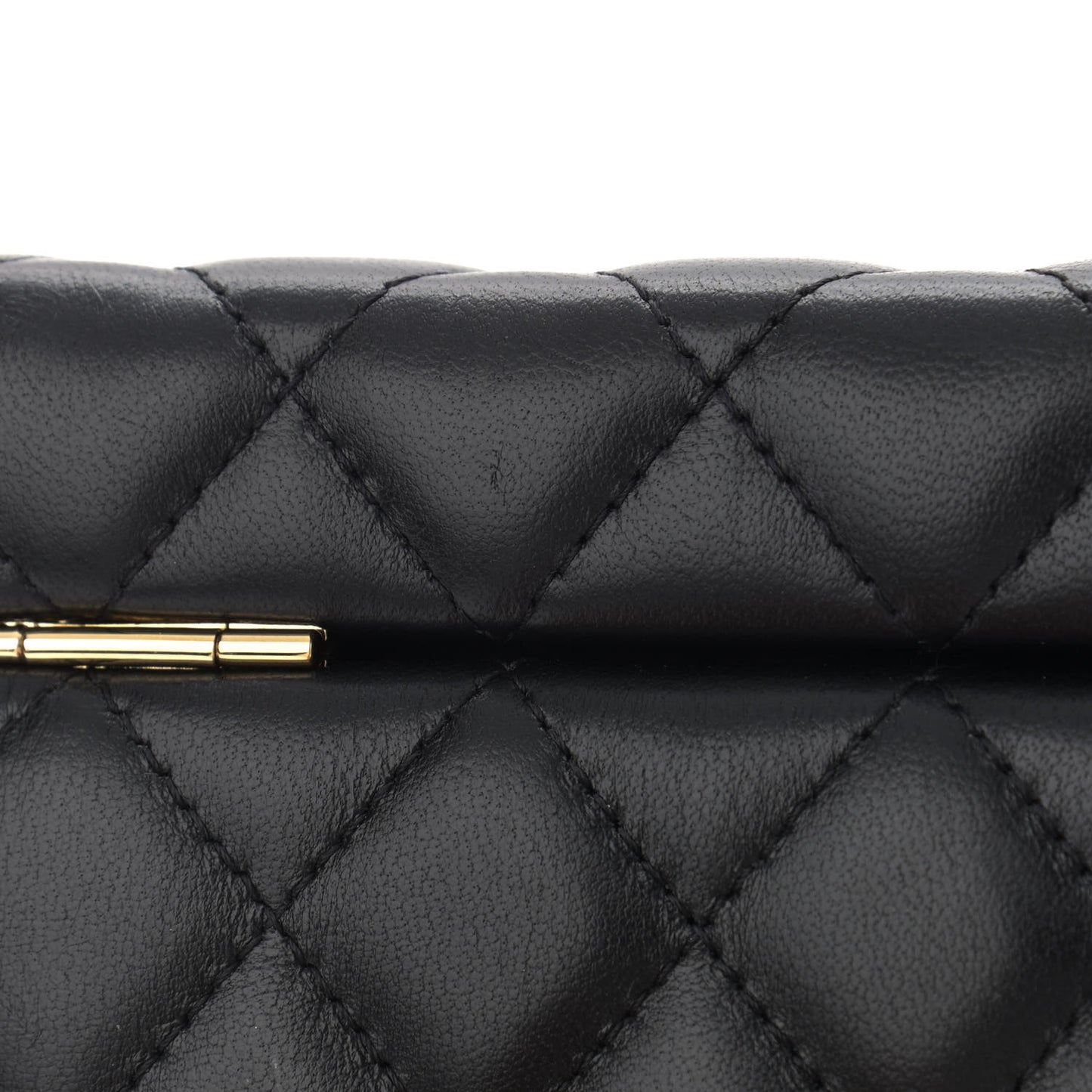 Lambskin Quilted Jewelry Case Black
