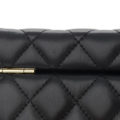 Chanel Lambskin Quilted Jewelry Case Black 14 of 15