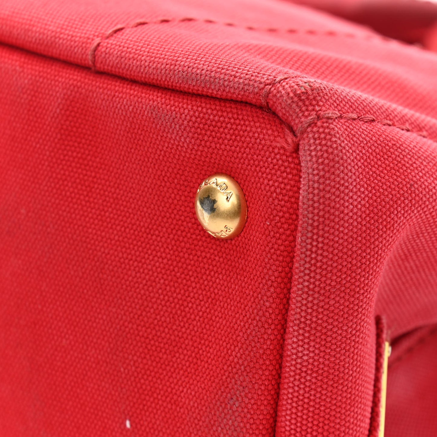 Canapa Small Logo Tote Rosso