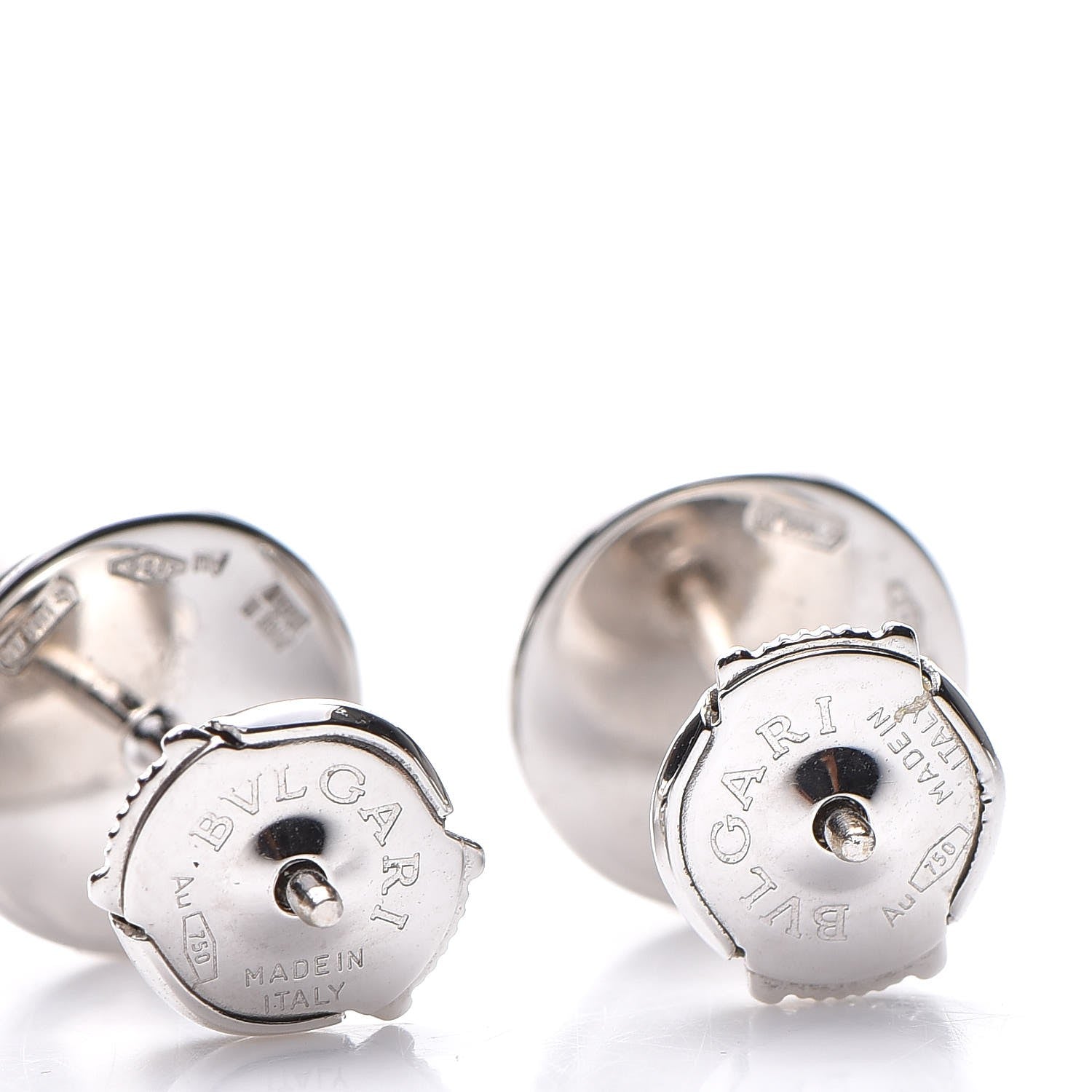 Bulgari 18K White Gold Black Onyx BVLGARI BVLGARI Stud Earrings 4 of 5