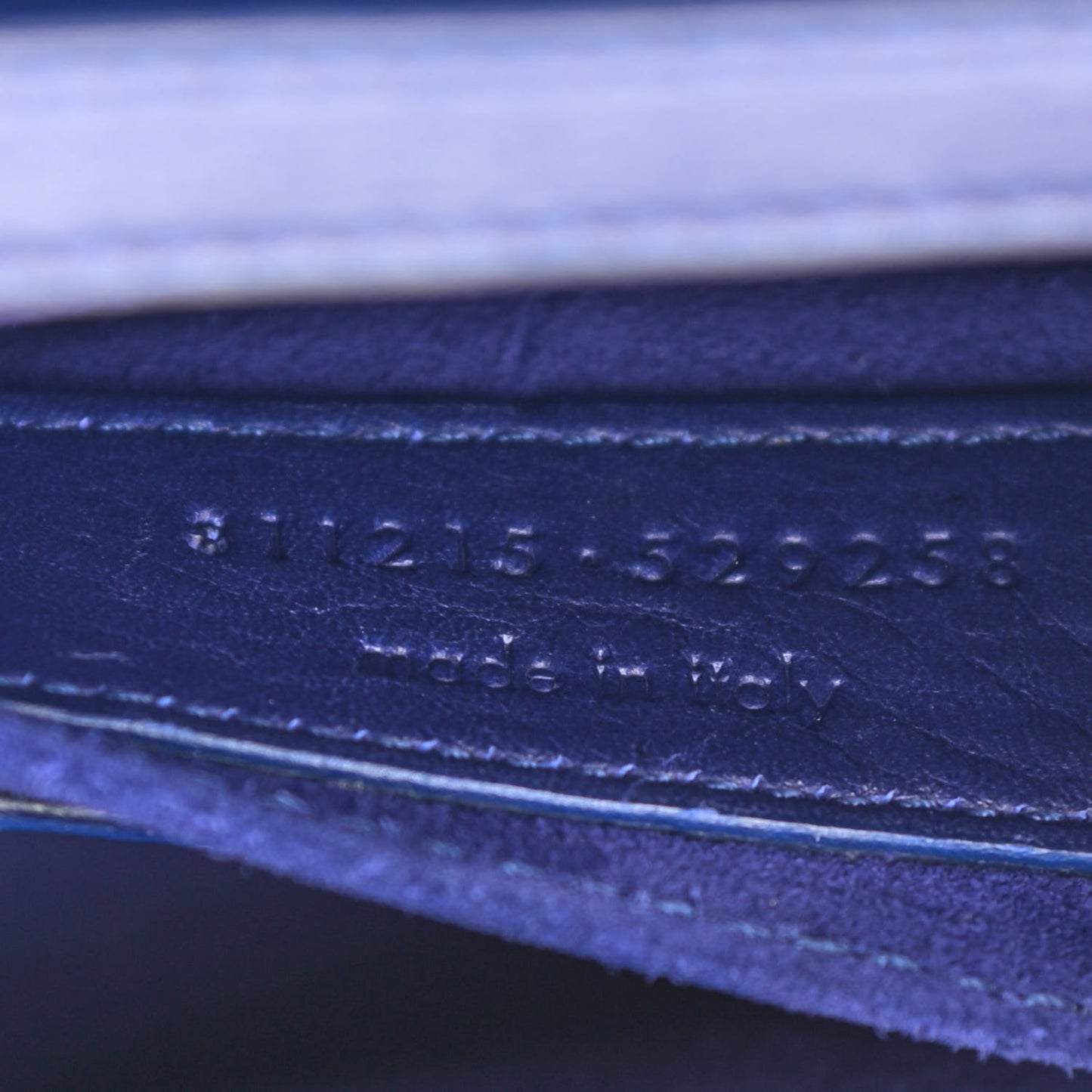 Calfskin Small Classic Y Satchel Blue