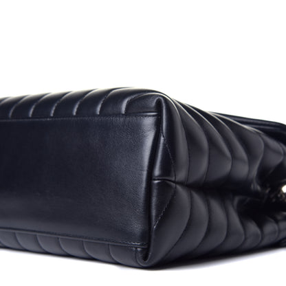 Saint Laurent Calfskin Y Quilted Monogram Medium Loulou Chain Satchel Black 9 of 9