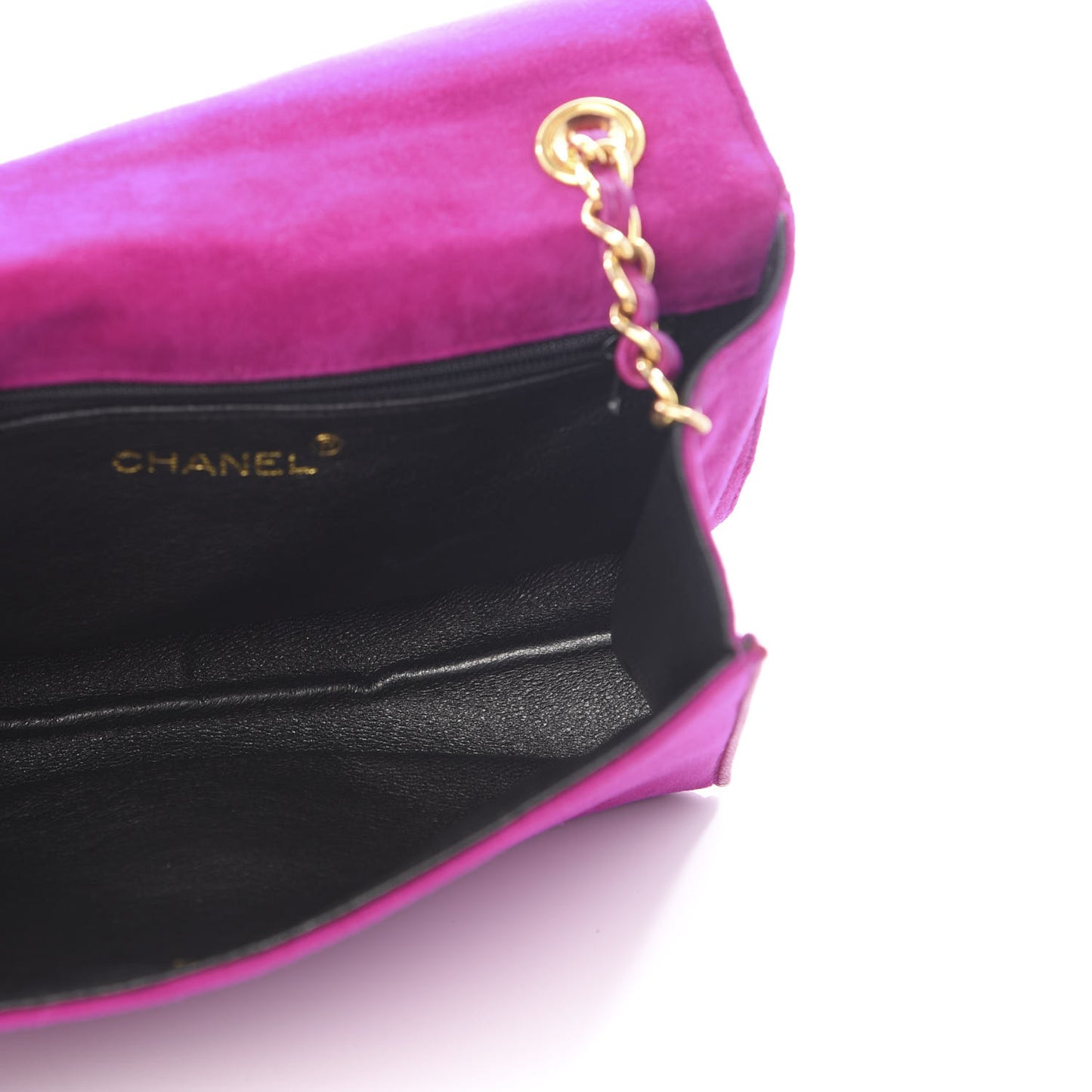 Suede CC Tassel Flap Pink