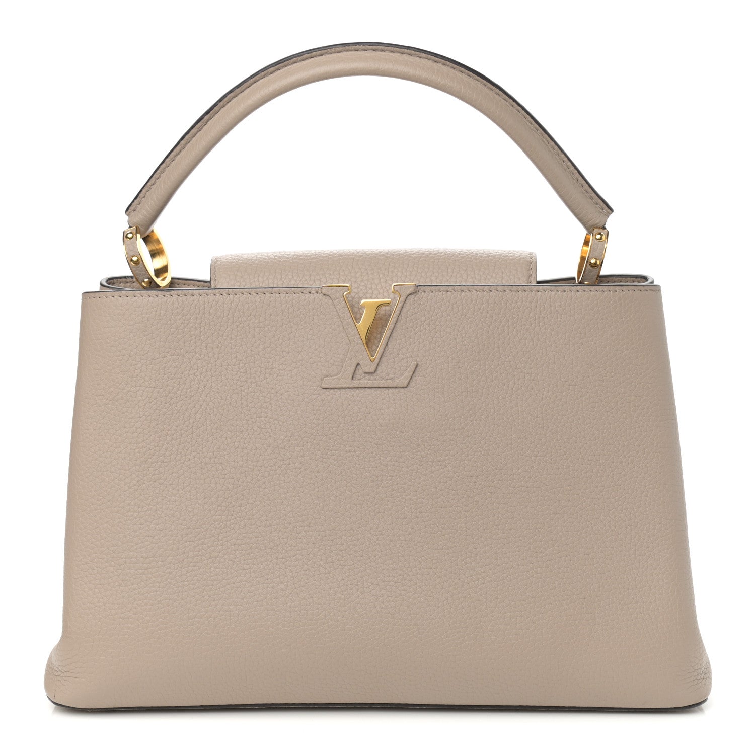 Louis Vuitton Taurillon Capucines MM Galet 1 of 9