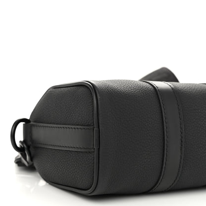 Louis Vuitton Grained Calfskin Aerogram Keepall XS Black 8 of 9