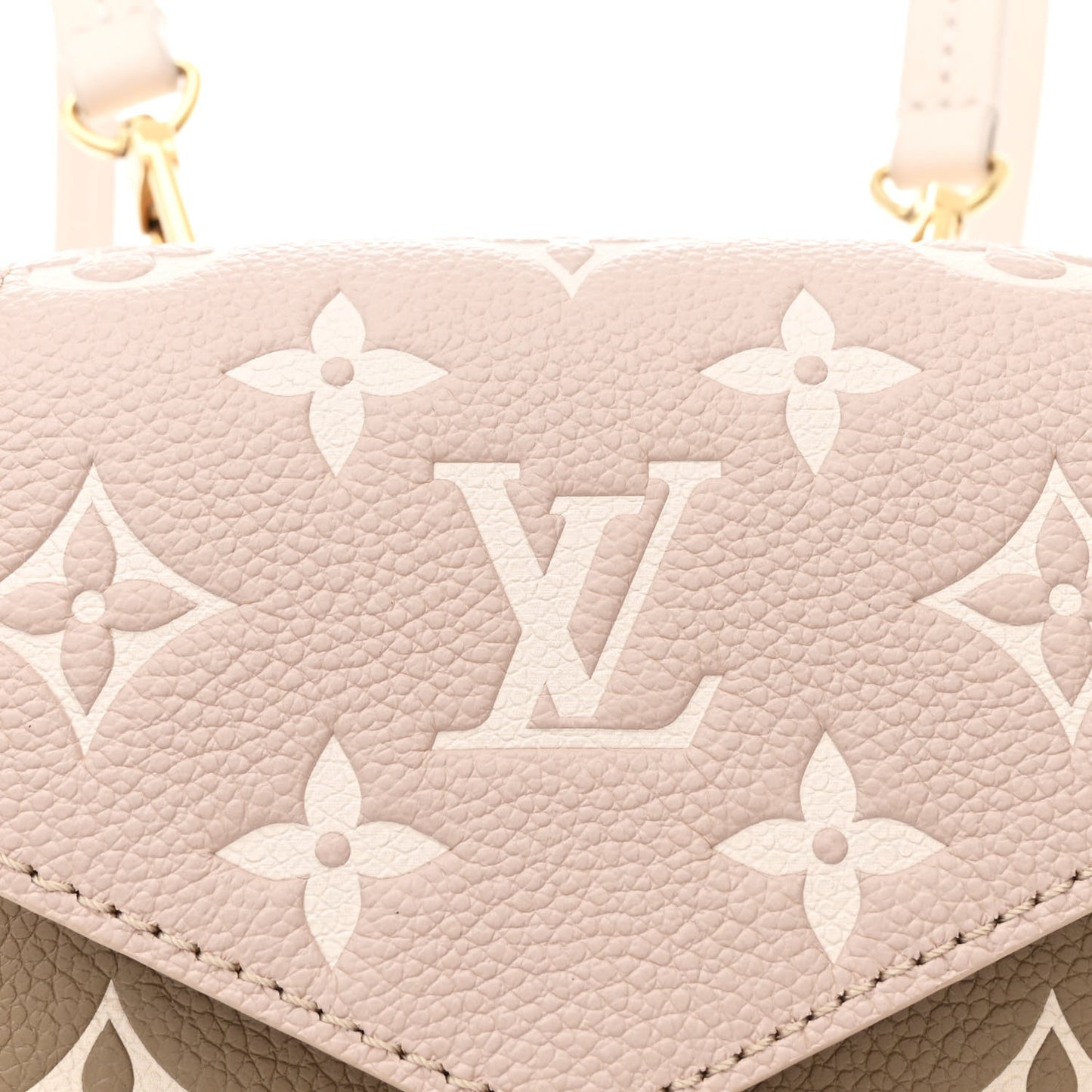 Empreinte Monogram Spring in the City Tiny Backpack Kaki Beige Cream