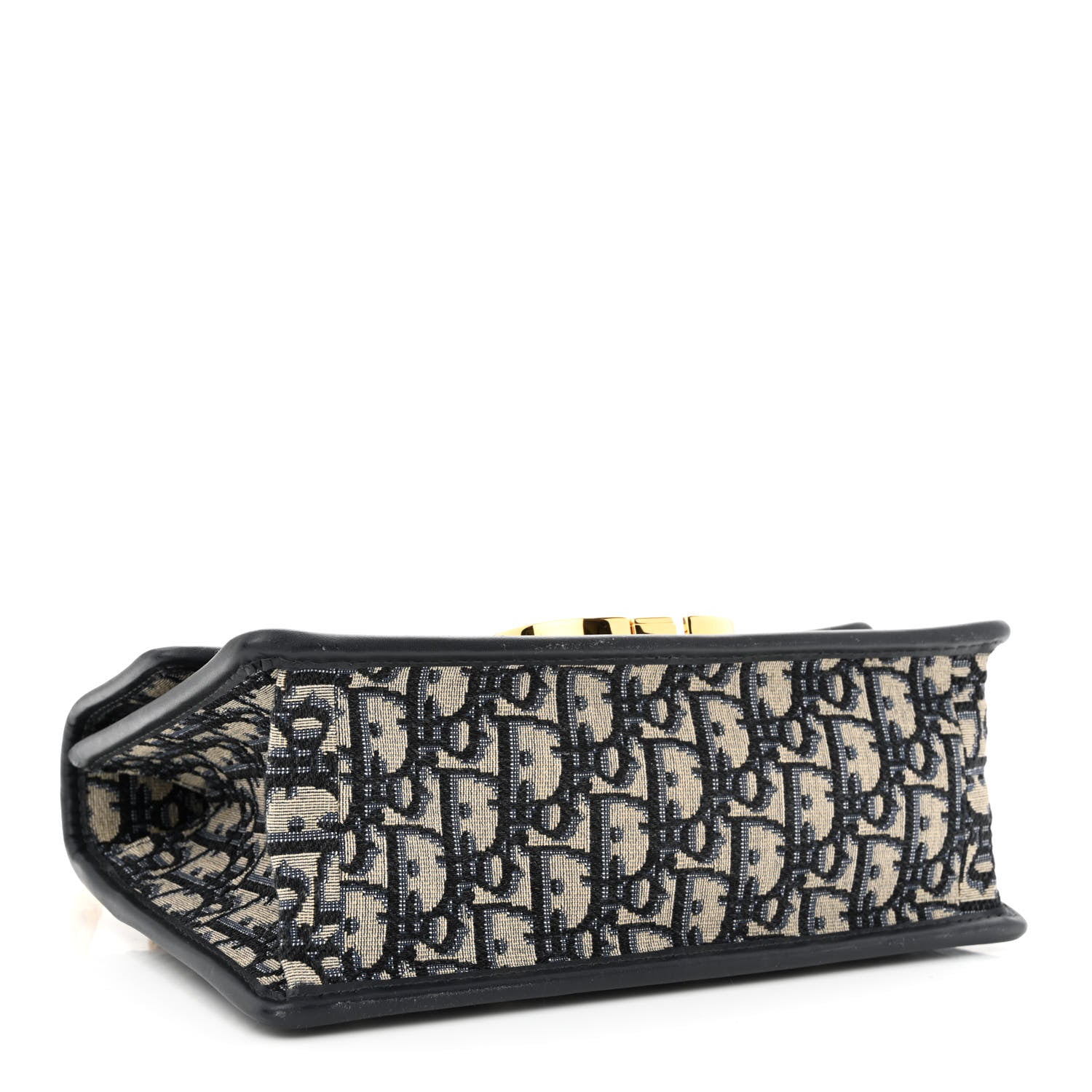 Christian Dior Oblique 30 Montaigne Chain Flap Bag Blue 4 of 10