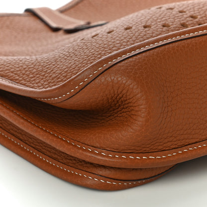 Hermes Taurillon Clemence Evelyne III PM Gold 8 of 11