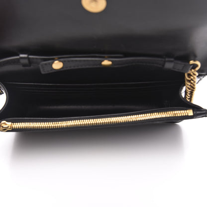 Balenciaga Patent Losange Monogram Embossed BB Wallet On Chain Black 5 of 10