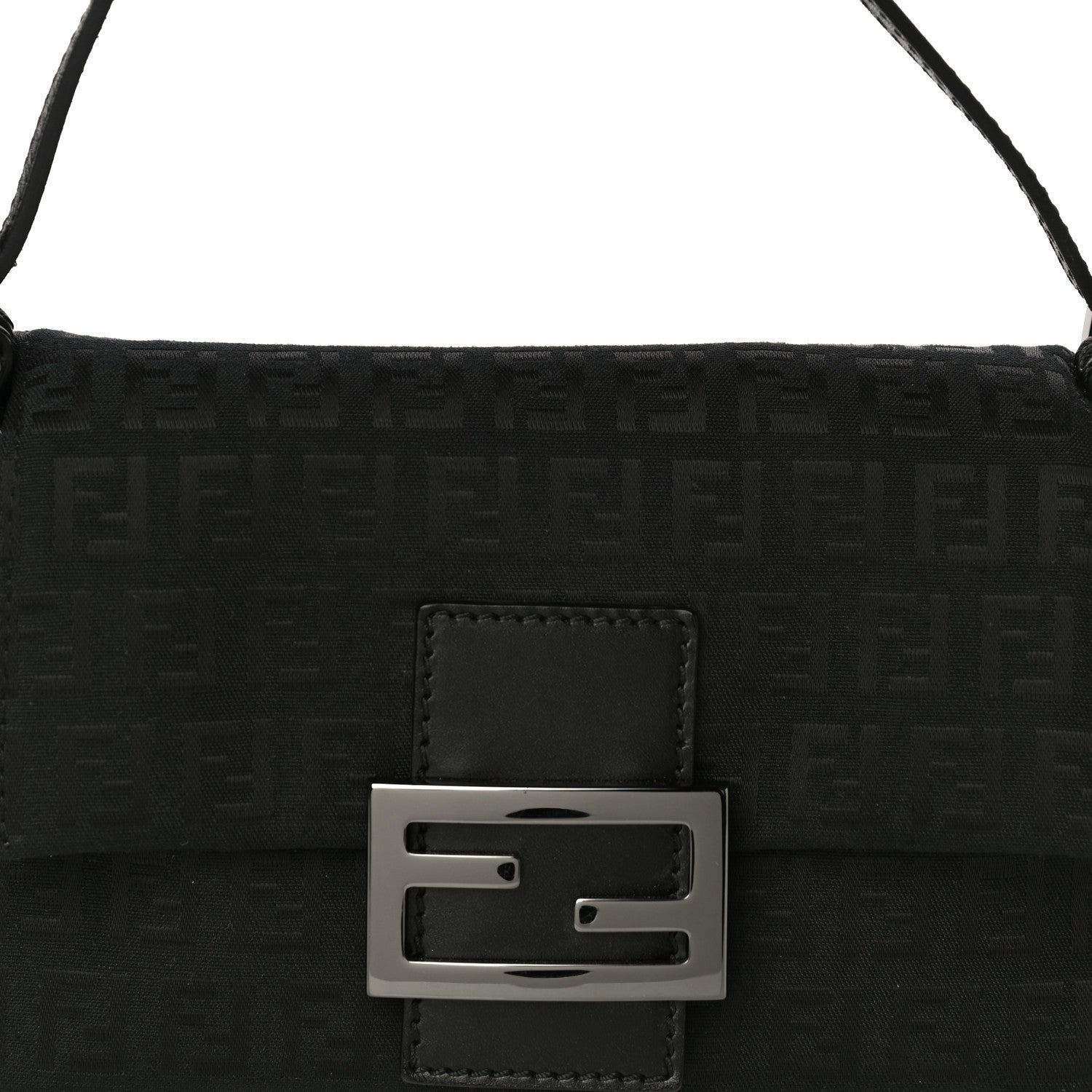 Fendi Zucchino Mini Mama Baguette Black 8 of 10