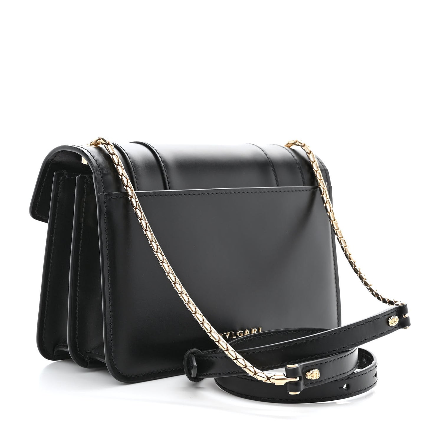 Calfskin Serpenti Forever Crossbody Bag Black