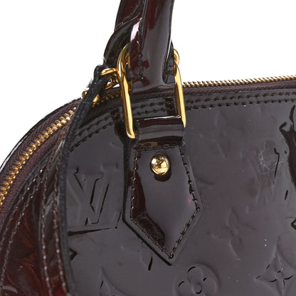 Louis Vuitton Vernis Alma BB Amarante 10 of 10
