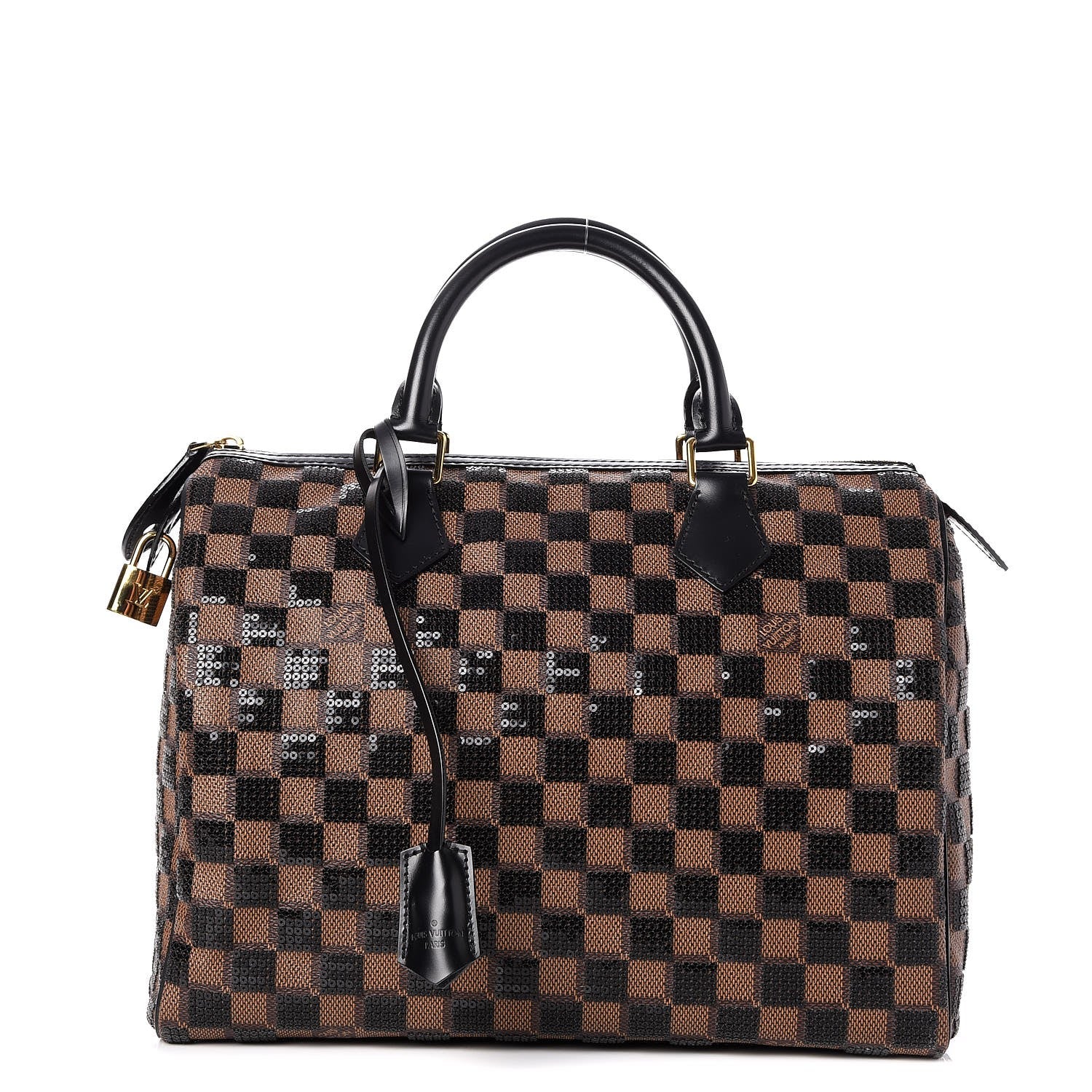 Louis Vuitton Damier Paillettes Speedy 30 Black 1 of 9