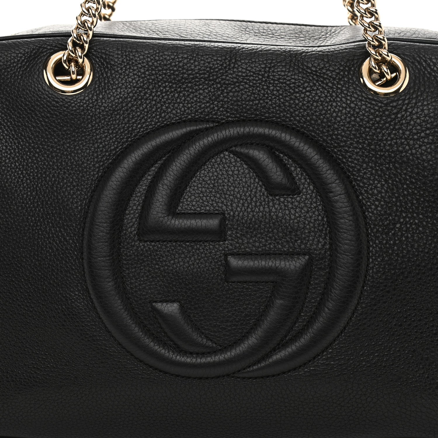 Gucci Pebbled Calfskin Medium Soho Bowler Black 8 of 14