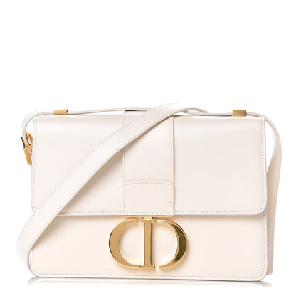 Christian Dior Calfskin 30 Montaigne Flap Bag White 1 of 15