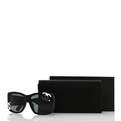 Chanel Acetate CC Logo Square Sunglasses 71472A Black 8 of 8