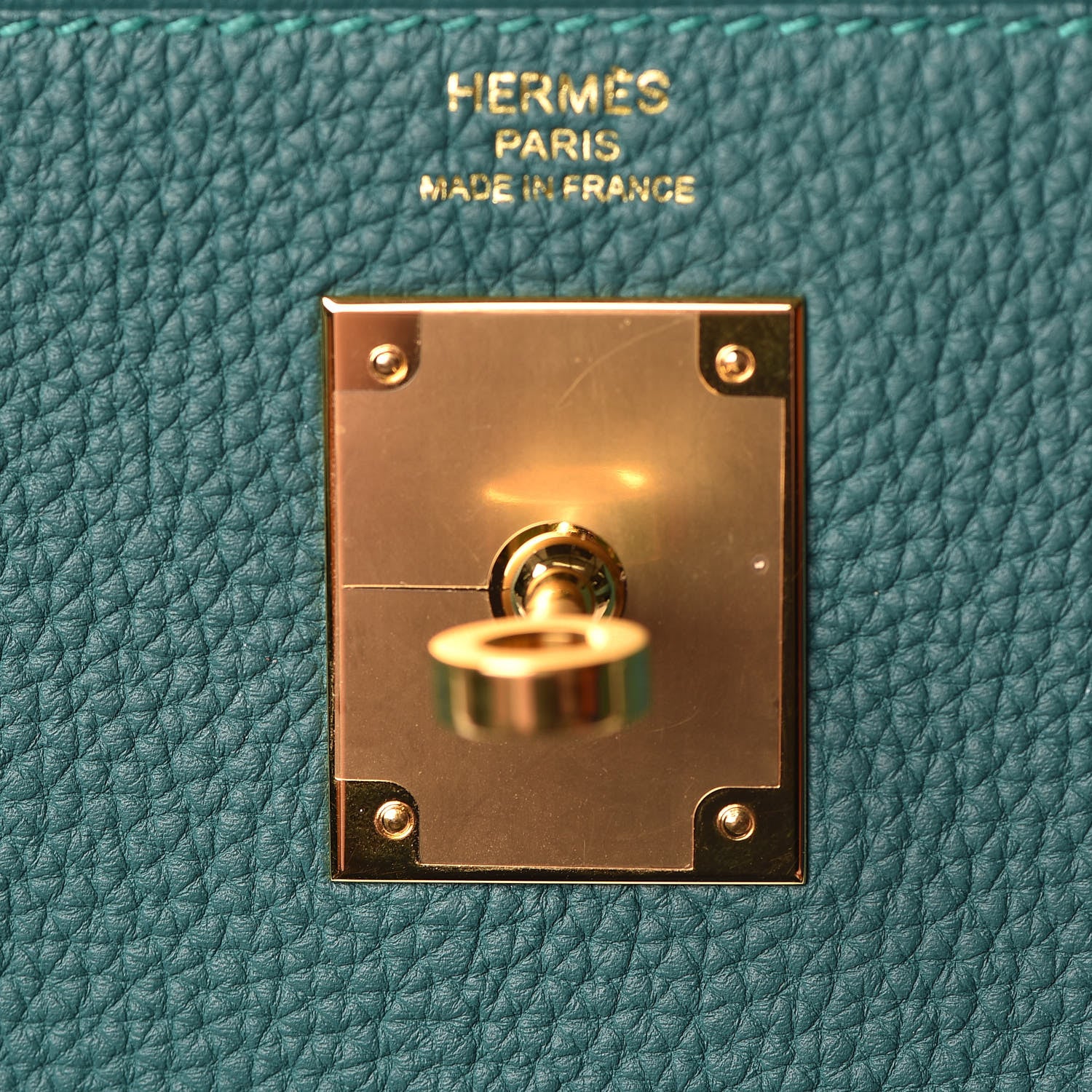 Hermes Togo Kelly Retourne 28 Malachite 29 of 37