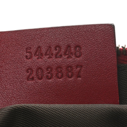 Gucci Microguccissima Key Ring Coin Case Hibiscus Red 6 of 6