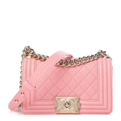 Chanel Caviar Quilted Small Boy Flap Pink 1 of 11