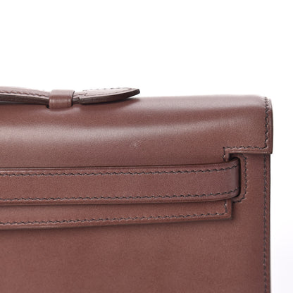 Hermes Tadelakt Kelly Cut Clutch Pochette Griolet 8 of 12