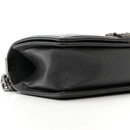 Chanel Caviar Quilted Medium Boy Flap Charcoal 16 of 19