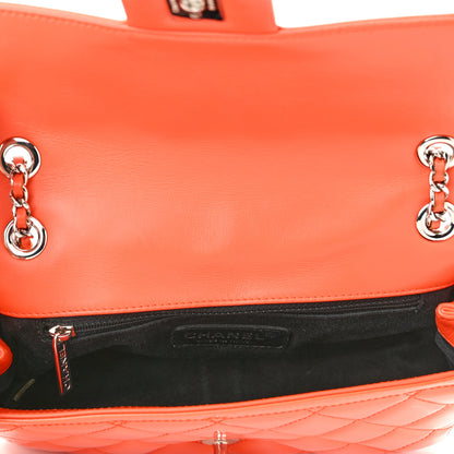 Chanel Patent Quilted Small Coco Shine Flap Orange 5 of 12