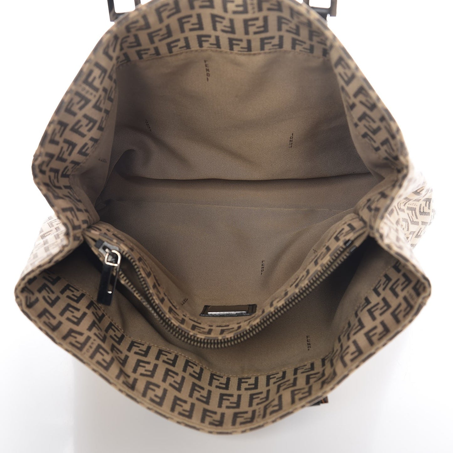 Zucchino Vitello Small Tote Beige Black
