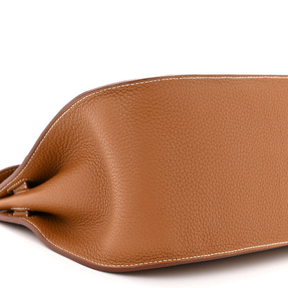 Hermes Taurillon Clemence Jypsiere 31 Gold 9 of 11