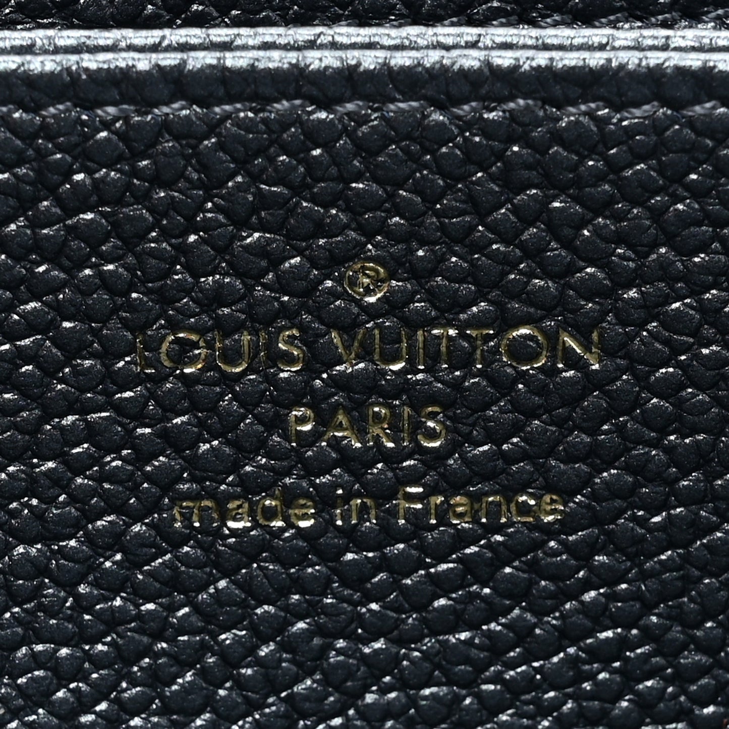 Metallic Empreinte Monogram Zippy Wallet Navy Blue