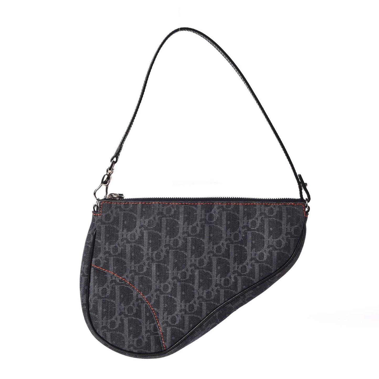 Denim Monogram Mini Saddle Pochette Navy