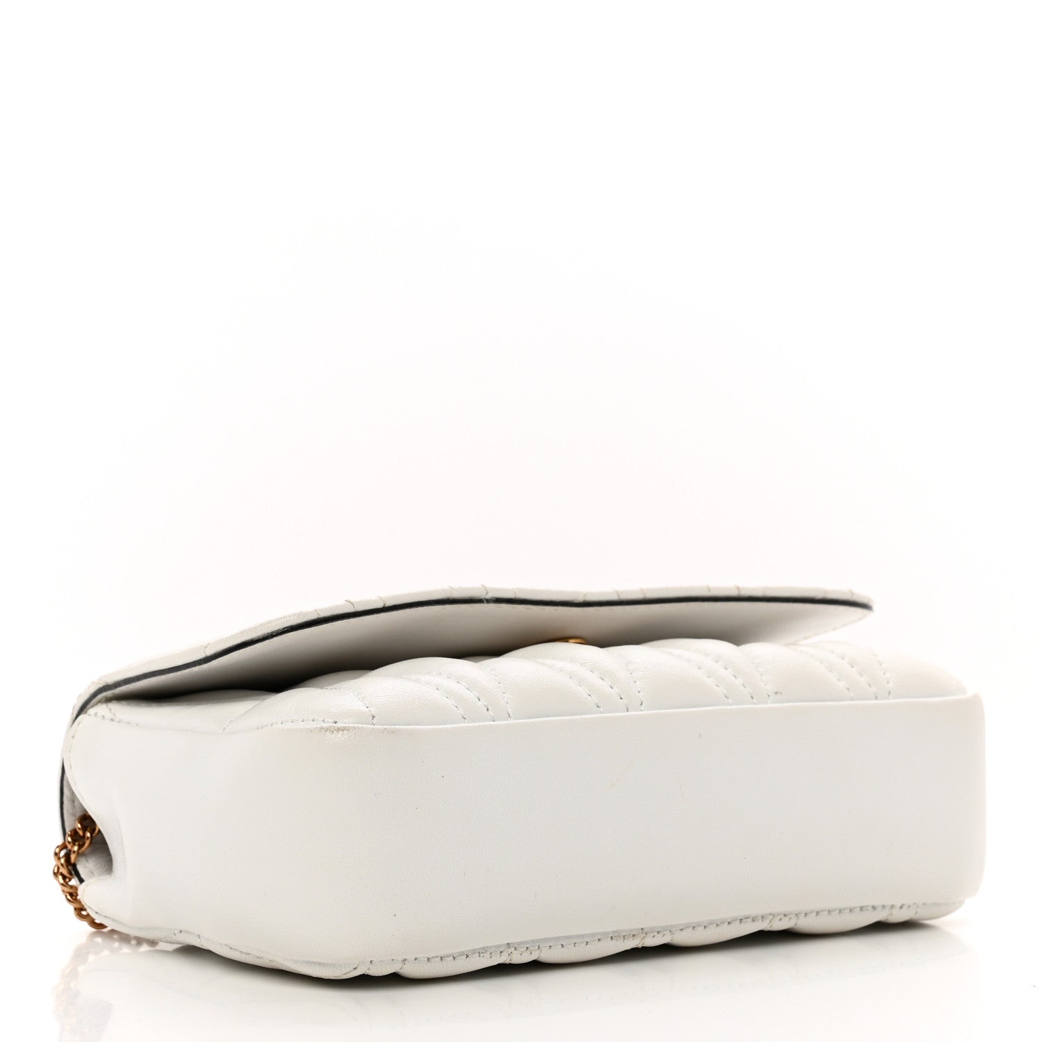 Versace Nappa Quilted Virtus Evening Bag White 4 of 9