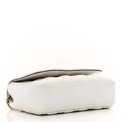 Versace Nappa Quilted Virtus Evening Bag White 4 of 9