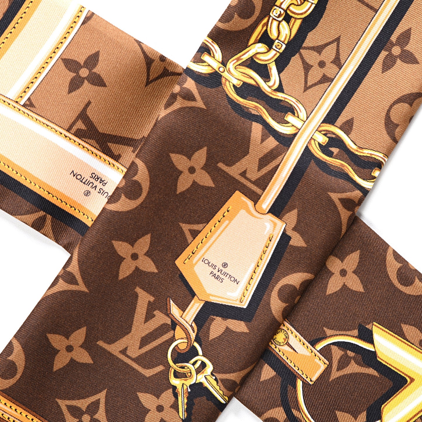 Silk Monogram Confidential Bandeau Brown