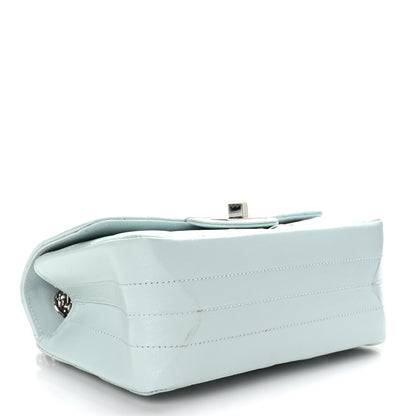 Chanel Aged Calfskin Chevron Quilted 2.55 Reissue Mini Flap Light Blue 4 of 10