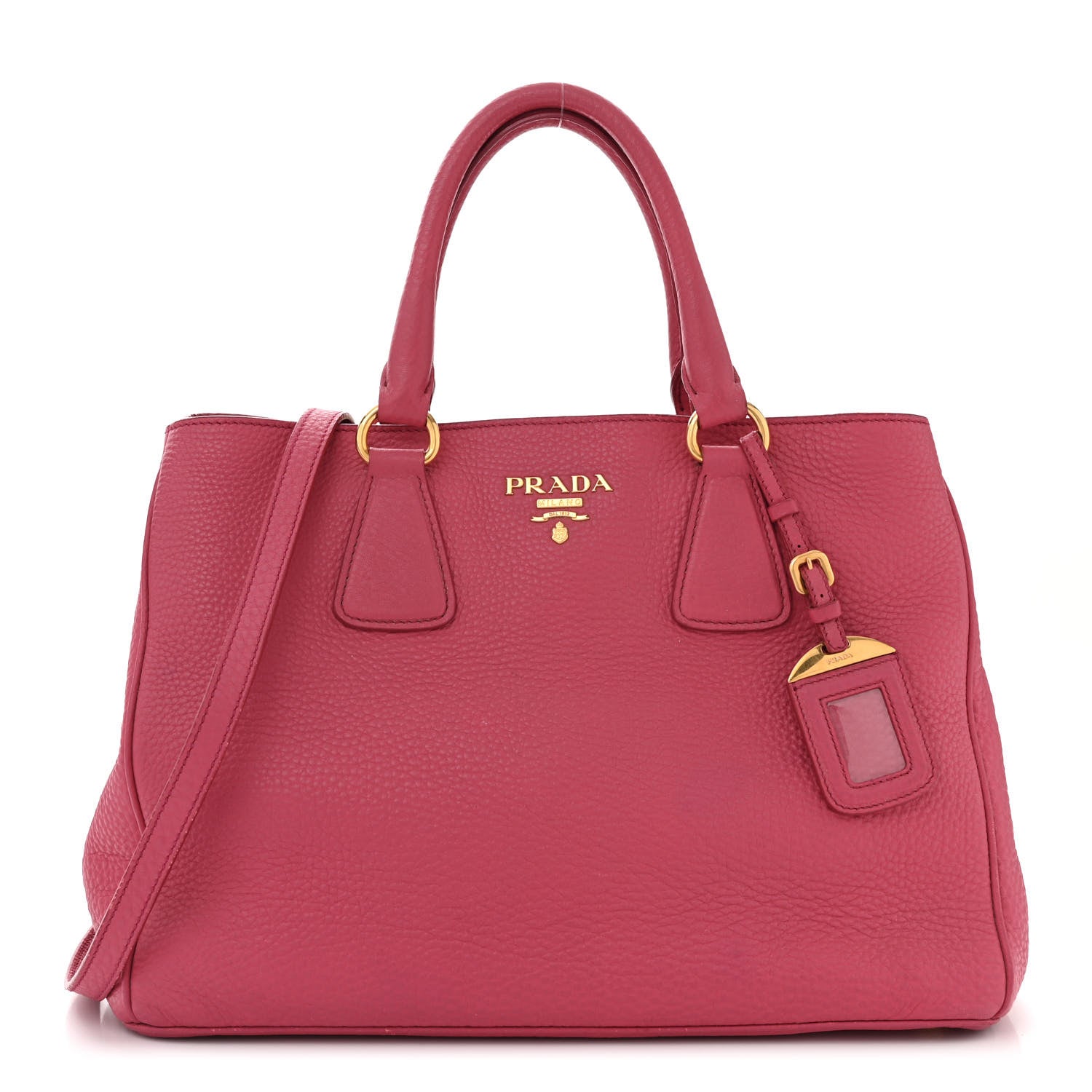 Prada Vitello Daino Tote Peonia 1 of 14