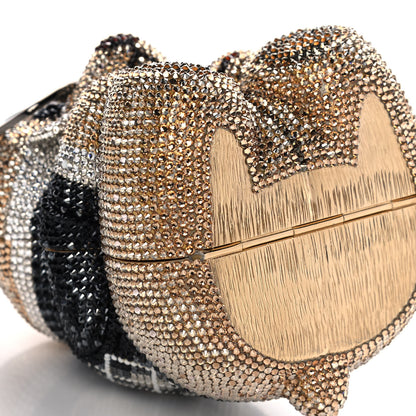 Judith Leiber Crystal Spencer Teddy Bear Minaudiere Clutch Gold Brown 8 of 13