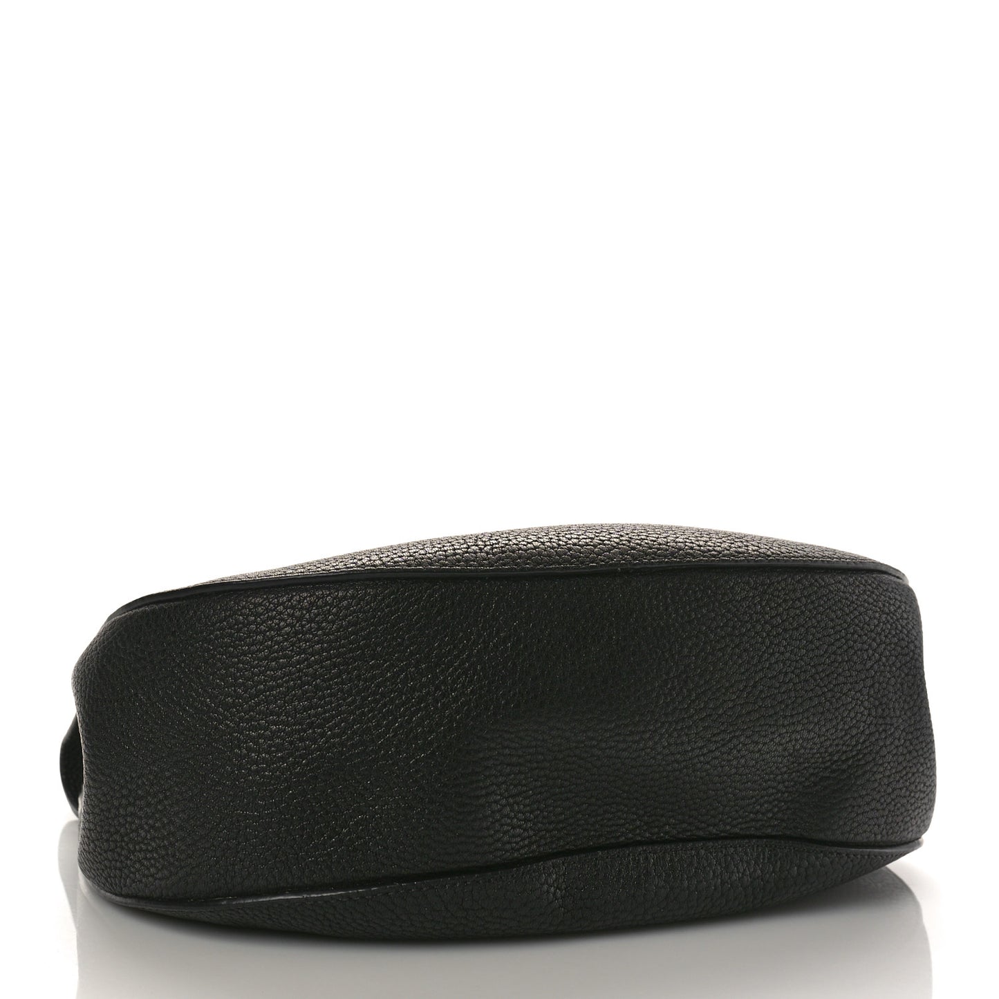 Grained Lambskin Large Drew Shoulder Bag Black