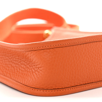 Hermes Taurillon Clemence Evelyne TPM Orange 9 of 10