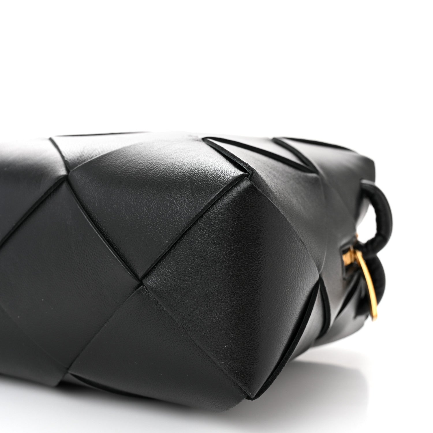 Bottega Veneta Lambskin Maxi Intrecciato Small Cassette Camera Bag Black 9 of 9