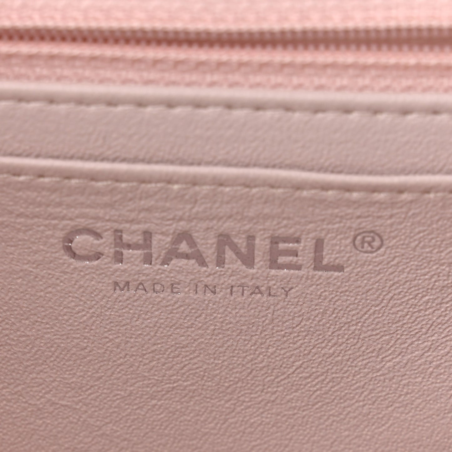 Lambskin Quilted Mini Rectangular Flap Light Purple