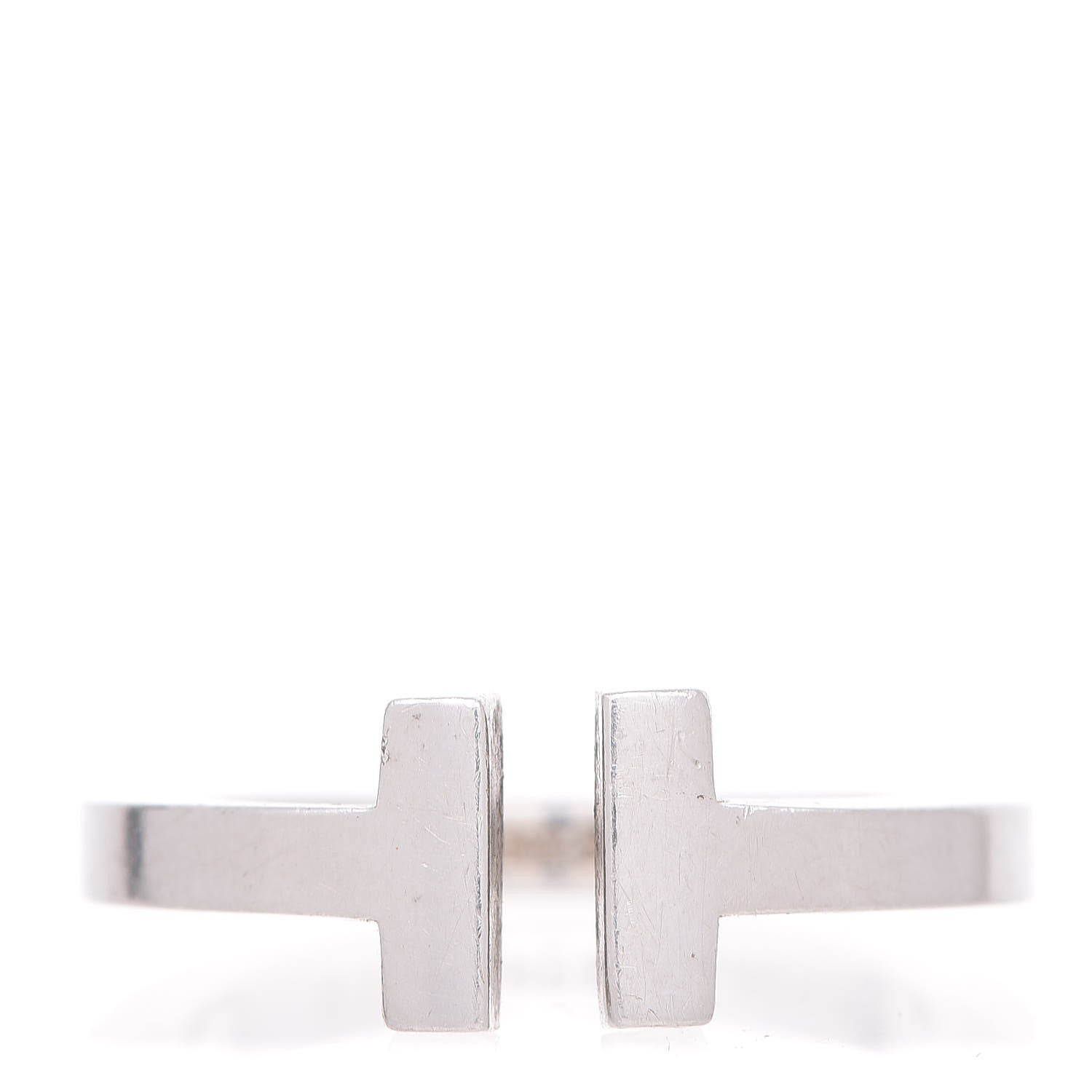 Tiffany Sterling Silver T Wire Ring 54 6.75 1 of 6