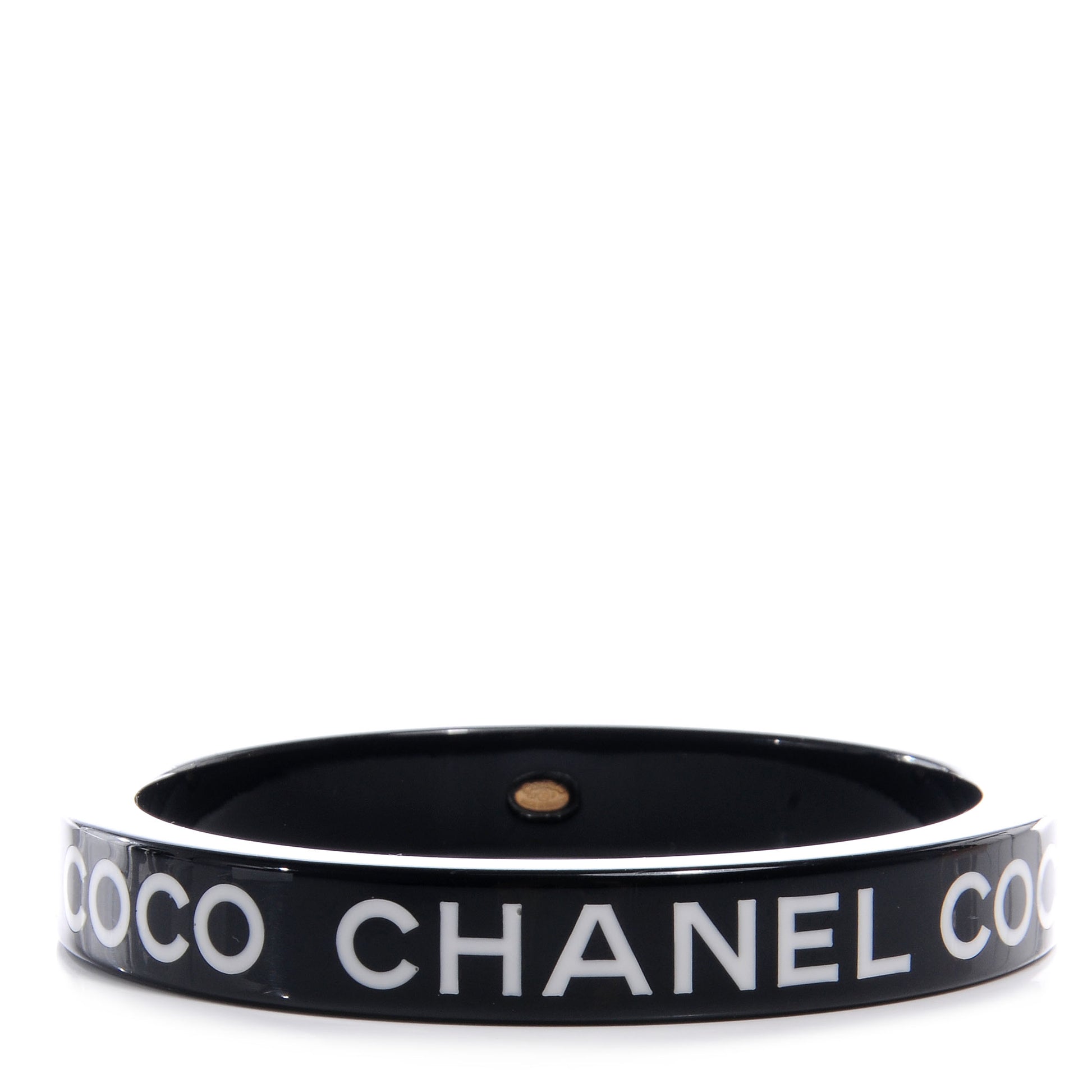 Chanel Resin Coco Bangle Black 1 of 5