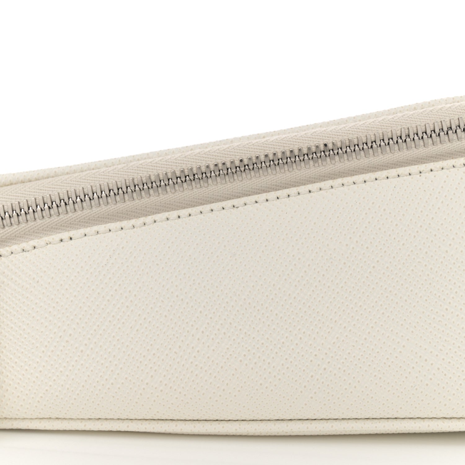Prada Saffiano Triangle Shoulder Belt Bag White 8 of 9